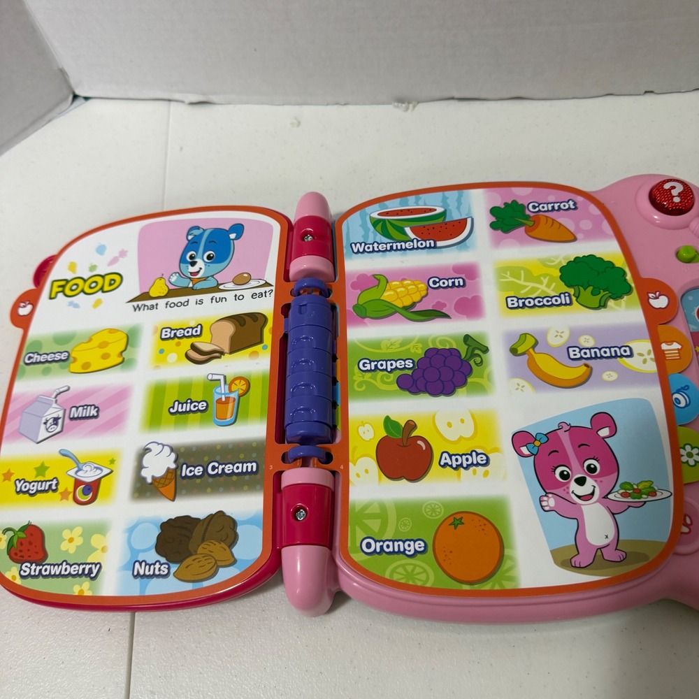 VTech Touch & Teach Word Book Pink Toddler Educational Interactive Toy Working - Picture 8 of 9